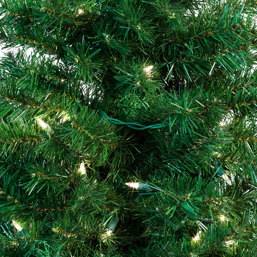 Kurt Adler 5-Foot Pre-Lit Potted Tree Set (Set of 2 Trees)